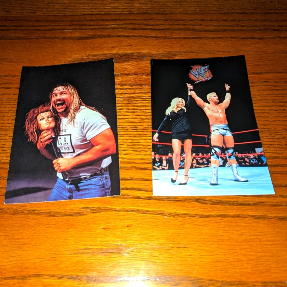 Al Snow Jeff Jarrett WWF Wrestlemania Live! 4" x 6" PhotoCards Set